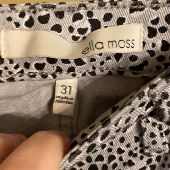 Ella Moss Grey Spotted Jeans - Picture 2 of 2